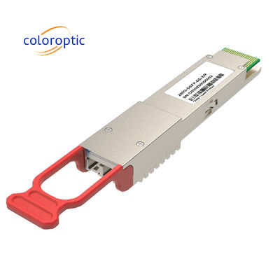 Módulo de transceptor óptico 200G QSFP-DD ER4 con Ethernet DDM Sfp en tiempo real completo