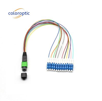 Conexión de red de alta velocidad MTP Cordón de parche MPO / MTP cable de arnés
