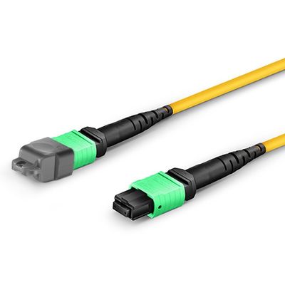 Cable de modo único de cable de parche MTP óptico pasivo 1M - 50M de longitud