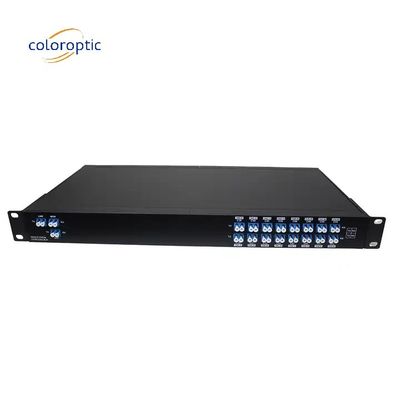 Conector LC de sistema WDM de fibra única modelo 40 canales DWDM AAWG
