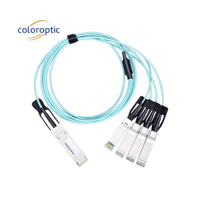 Cable DAC Activo AOC 40G QSFP+ a 4 SFP+ 10G Cable de salida óptica 24AWG