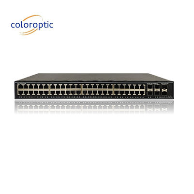 48 puertos Gigabit Layer 2 Switch de núcleo de red para administración de red empresarial