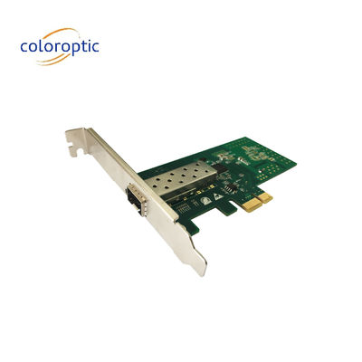 Tarjeta Pcie de banda Infini Gigabit con puerto único NIC óptico Tarjeta Pcie