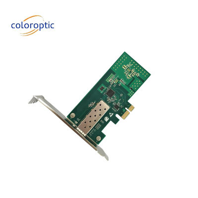 Tarjeta Pcie de banda Infini Gigabit con puerto único NIC óptico Tarjeta Pcie