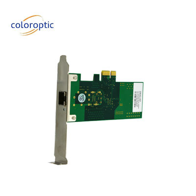 Tarjeta Pcie de banda Infini Gigabit con puerto único NIC óptico Tarjeta Pcie