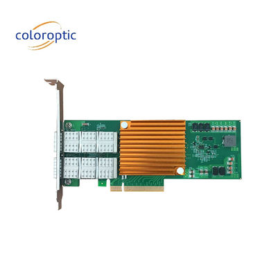 Tarjeta de red Pcie de doble puerto 25G NIC óptico adaptador de bus PCI Express 2.0
