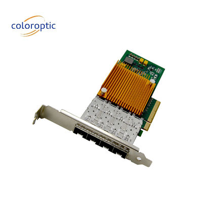 Adaptador de red Ethernet de puerto cuádruple 10G NIC óptico para Microsoft Windows Server