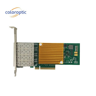 Adaptador de red Ethernet de puerto cuádruple 10G NIC óptico para Microsoft Windows Server