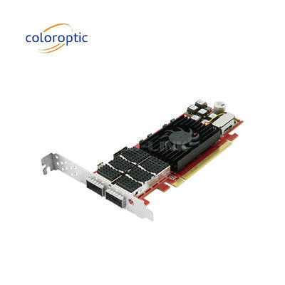 PCIe X16 100G QSFP28 Ethernet tarjeta inteligente con dos puertos basado en Xilinx Ultrascale+ 16nm