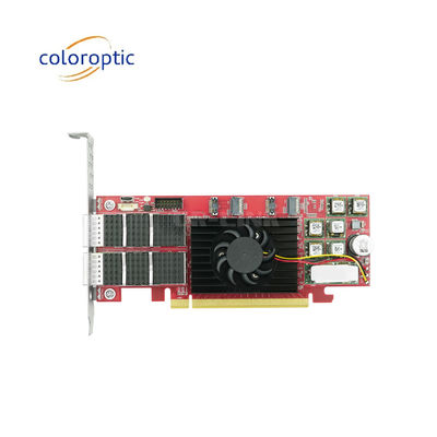 PCIe X16 100G QSFP28 Ethernet tarjeta inteligente con dos puertos basado en Xilinx Ultrascale+ 16nm