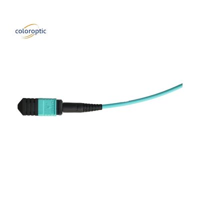 Cordón óptico de parche MPO -4°C - 85°C Temperatura de almacenamiento con conector