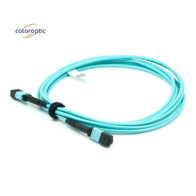 Cable de parche de fibra G652D OM3 MPO 1m de longitud para necesidades comerciales