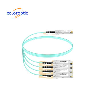 40Gb/s QSFP+ a 4 x 10Gb/s SFP+ Cable óptico activo (AOC) Compatible con el estándar MSA