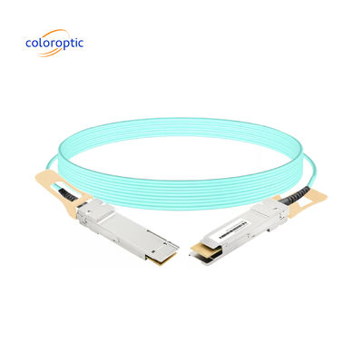 QSFP28 100G AOC para Arista 100G Switch y puertos de enrutador Baja potencia, baja tasa de bits de error.