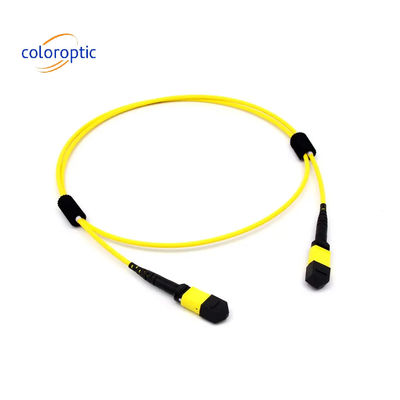 Mtp(Mpo) Fibra de modo único 16 G657.A1 (9/125) CABLE de parche para el conector APC PSM8 400G