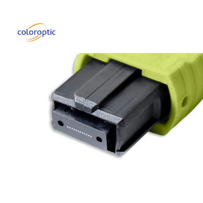Multi fibra MPO Cordón de parche PVC chaqueta 12 núcleo OM5 Conector PC de mujer a mujer pulido