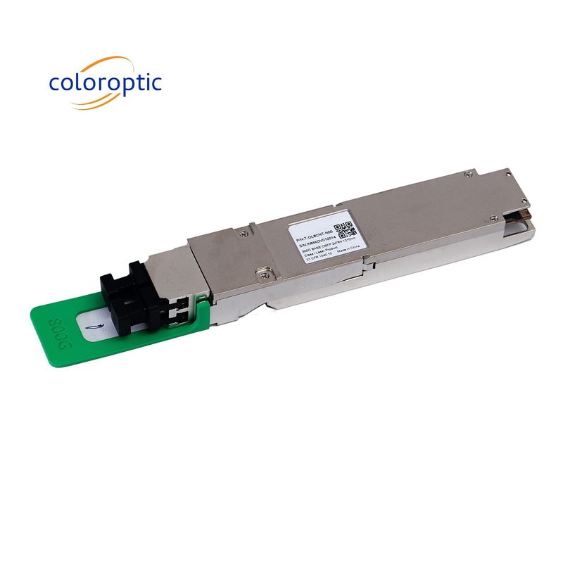 800G FR OSFP Modulo 1310nm 2KM con conector MPO-16 para Ethernet de banda ancha