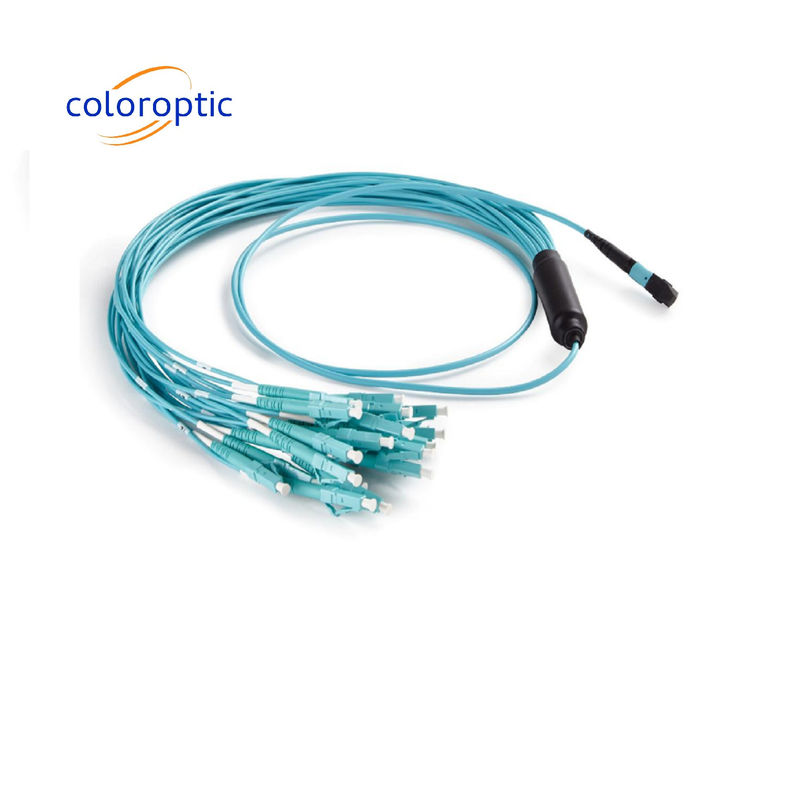Conexión de red de alta velocidad MTP Cordón de parche MPO / MTP cable de arnés