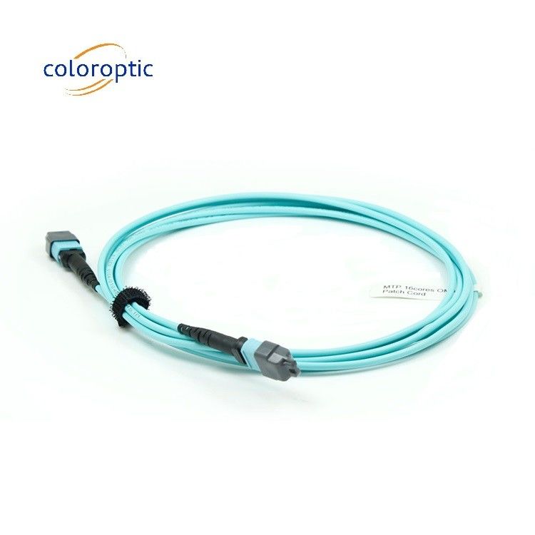 Cable de modo único de cable de parche MTP óptico pasivo 1M - 50M de longitud