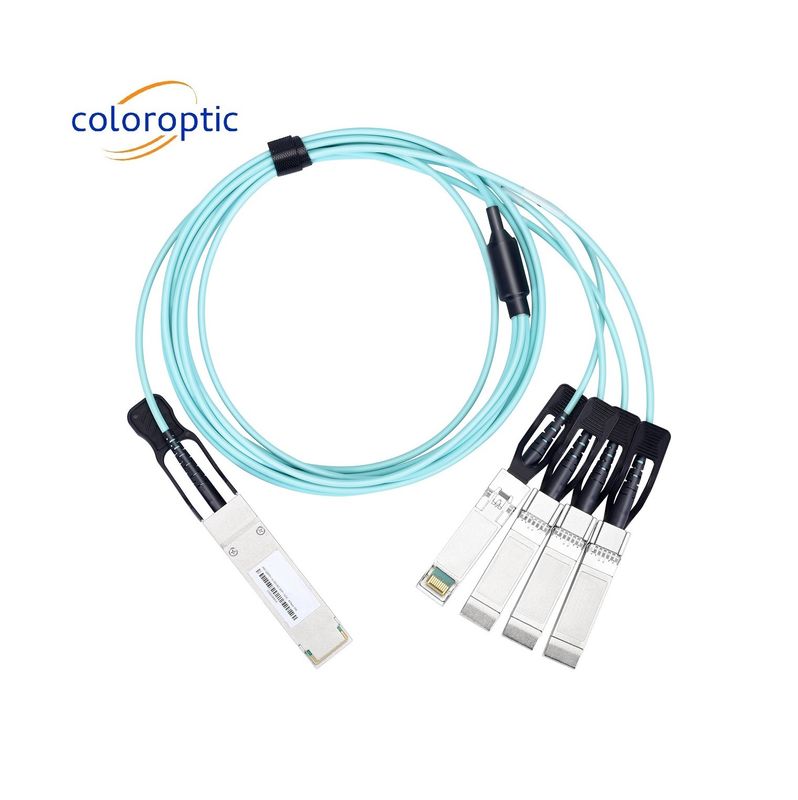 Cable DAC Activo AOC 40G QSFP+ a 4 SFP+ 10G Cable de salida óptica 24AWG