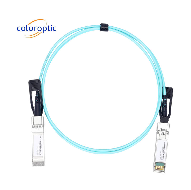 10G SFP+ a 10G SFP+ AOC Conexión de rack de cable Ethernet en banda ancha QDR / DDR / SDR