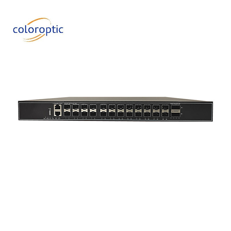 Capa 3 24 puertos Gigabit Core Network Switch con puertos 24*10GE 2*100GE