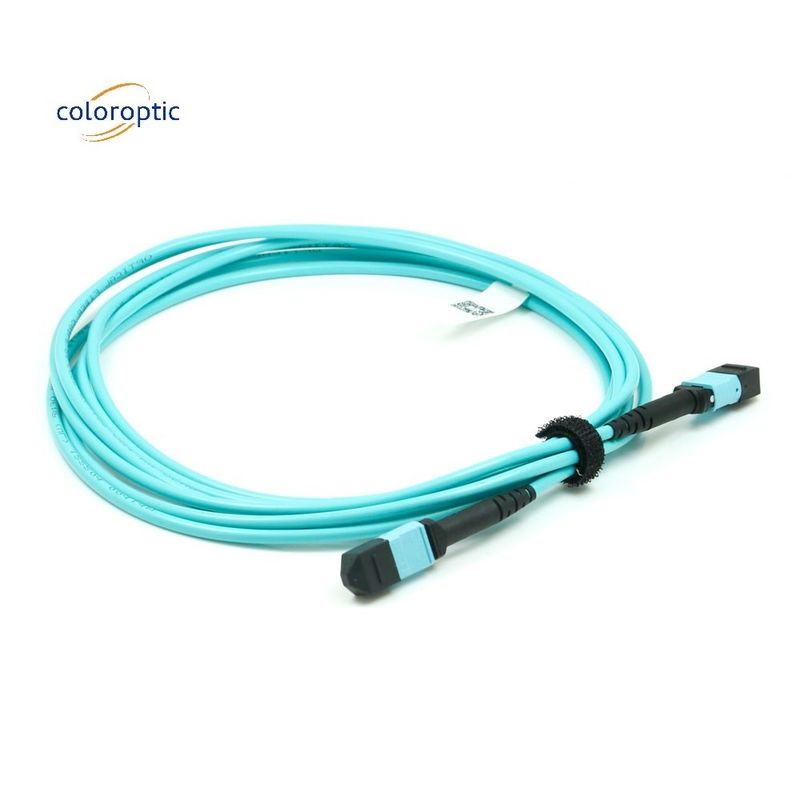 Cable de cable de parche con conector MPO para redes de telecomunicaciones