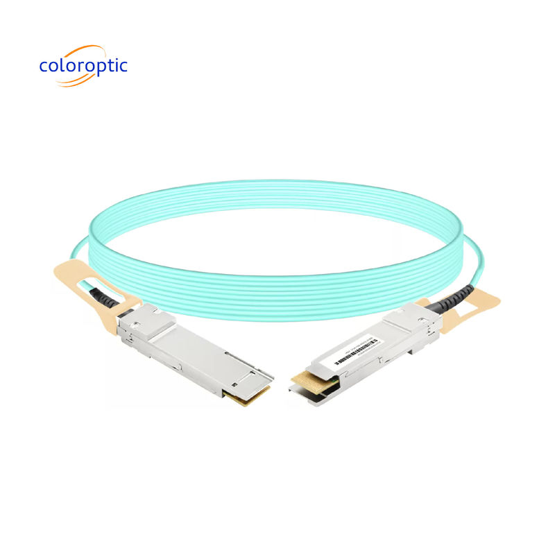 QSFP28 100G AOC para Arista 100G Switch y puertos de enrutador Baja potencia, baja tasa de bits de error.