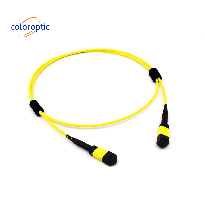 Mtp(Mpo) Fibra de modo único 16 G657.A1 (9/125) CABLE de parche para el conector APC PSM8 400G